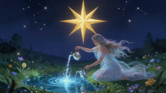 Иллюстрация к статье: Звезда как карта дня: Архетип надежды и тихий шепот бессознательного